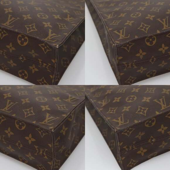 LOUIS VUITTON Monogram Sac Plat Hand Bag M51140 - Picture 10 of 12
